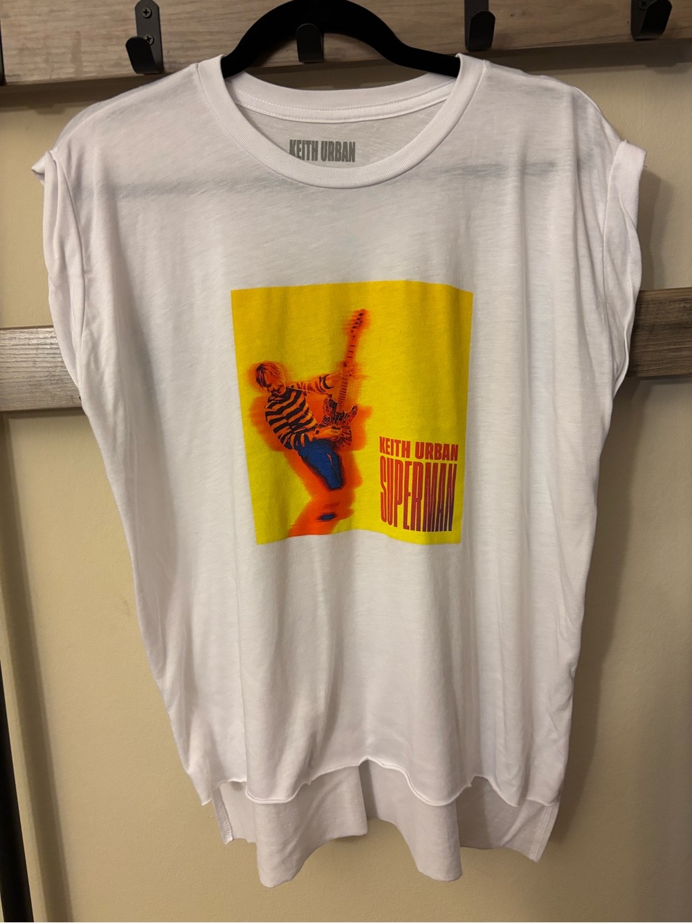 Keith Urban muscle t-shirt superman tour Large
